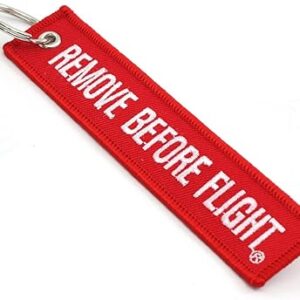 Remove Before Flight Key Chain