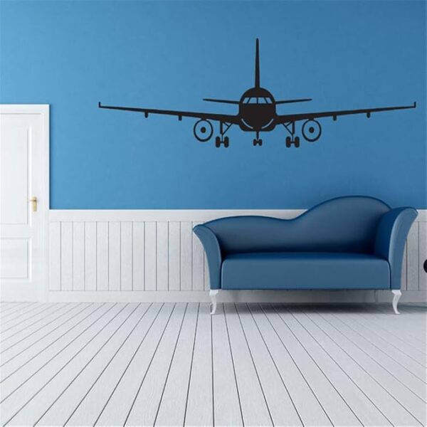 Stylish wall decals, airplane silhouette - Image 4