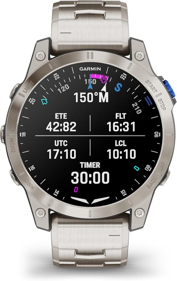 Garmin D2™ Mach 1, Touchscreen Aviator Smartwatch - Image 7